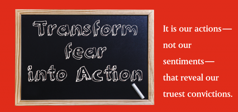It is our actions — not our sentiments — that reveal our truest convictions. It is our actions — not our sentiments — that reveal our truest convictions.